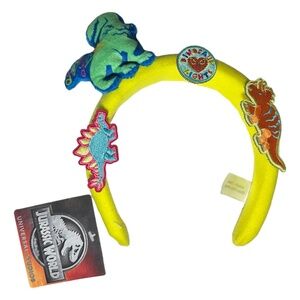 Universal Studios Jurassic World Yellow Multi Dinosaur Headband